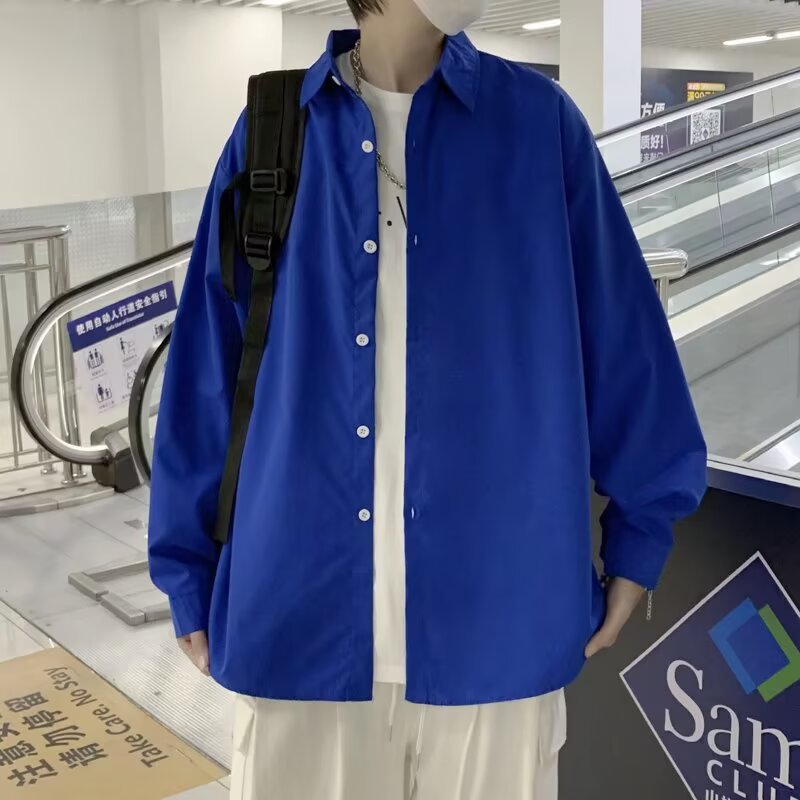 Men's Klein Blue Casual Shirt Jacket
