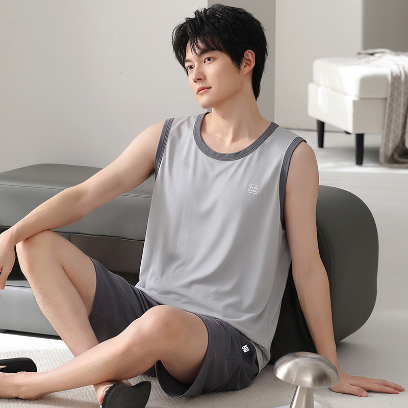 Men's Modal Sleeveless Summer Pajama Set