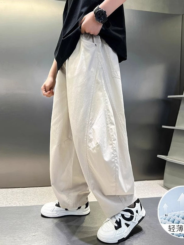 Boys Loose Straight Summer Pants Anti-Mosquito Casual Trousers