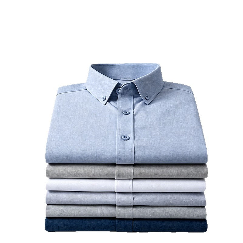 Men's Linen Blend Loose Fit Short Sleeve Shirt