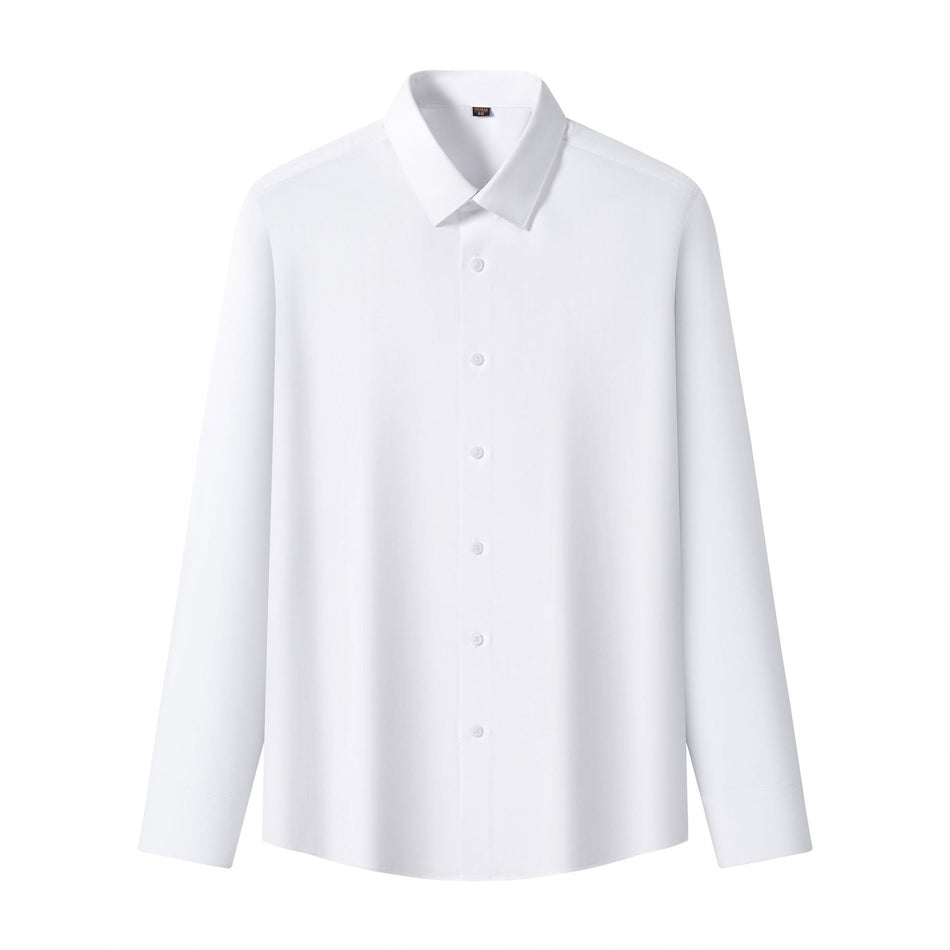 Men's Cupro Silk Solid Color Long & Short Sleeve Shirt