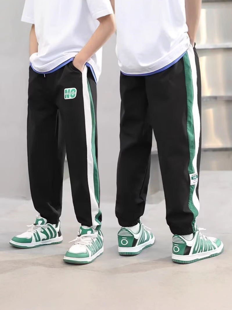 Boys Ice Silk Quick-Dry Summer Pants Anti-Mosquito Casual