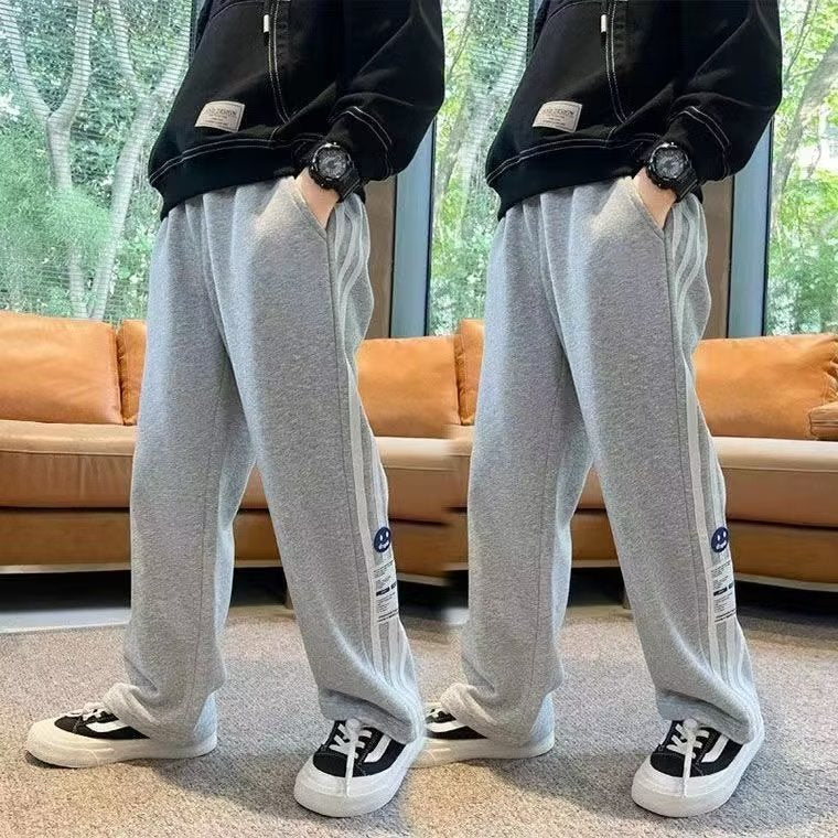 Boys Casual Straight Pants Autumn Sports All-Match Trousers