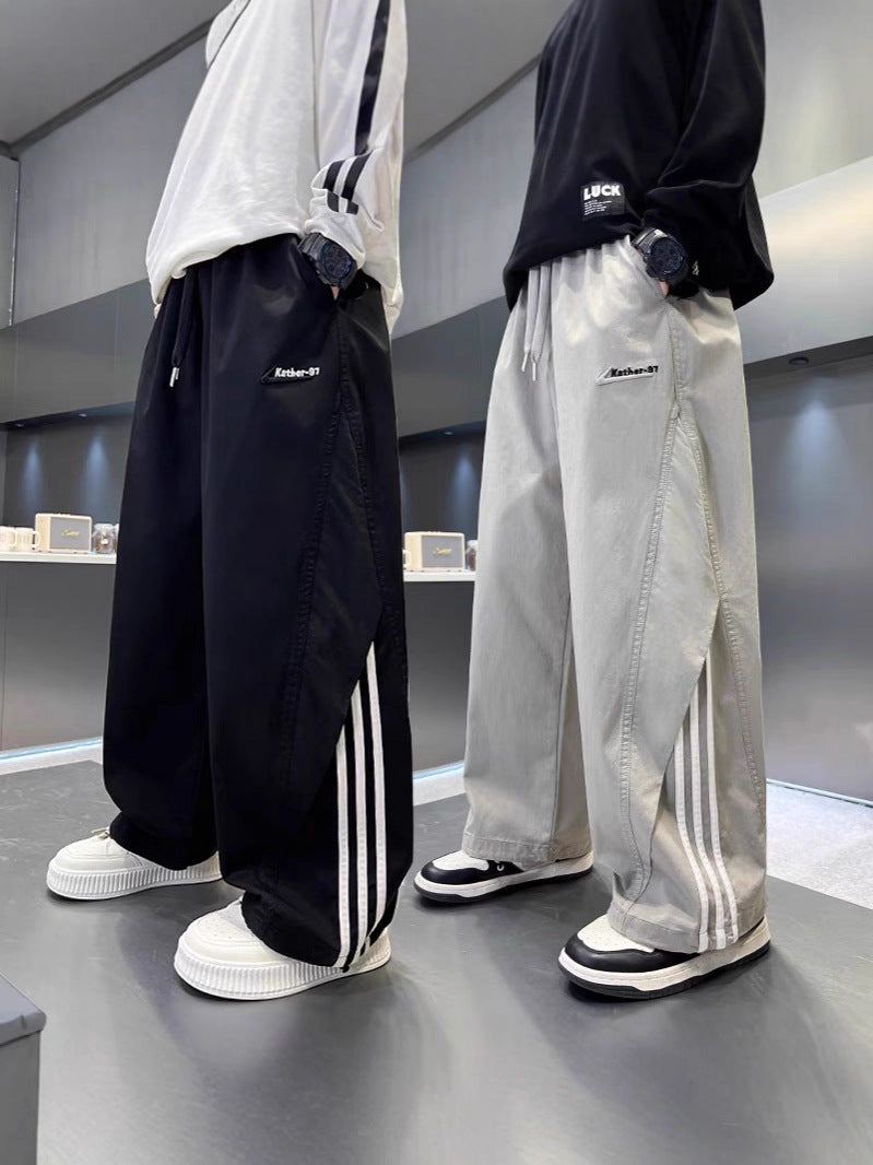 Boys Ice Silk Cargo Summer Pants Anti-Mosquito Quick-Dry