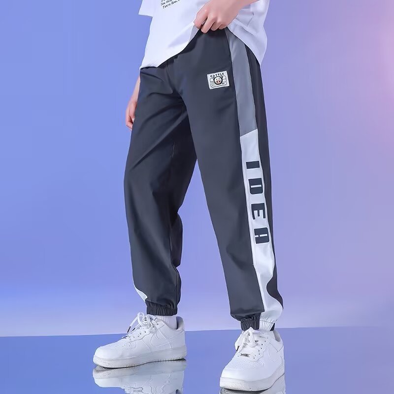 Boys Ice Silk Summer Pants Lightweight Anti-Mosquito Casual