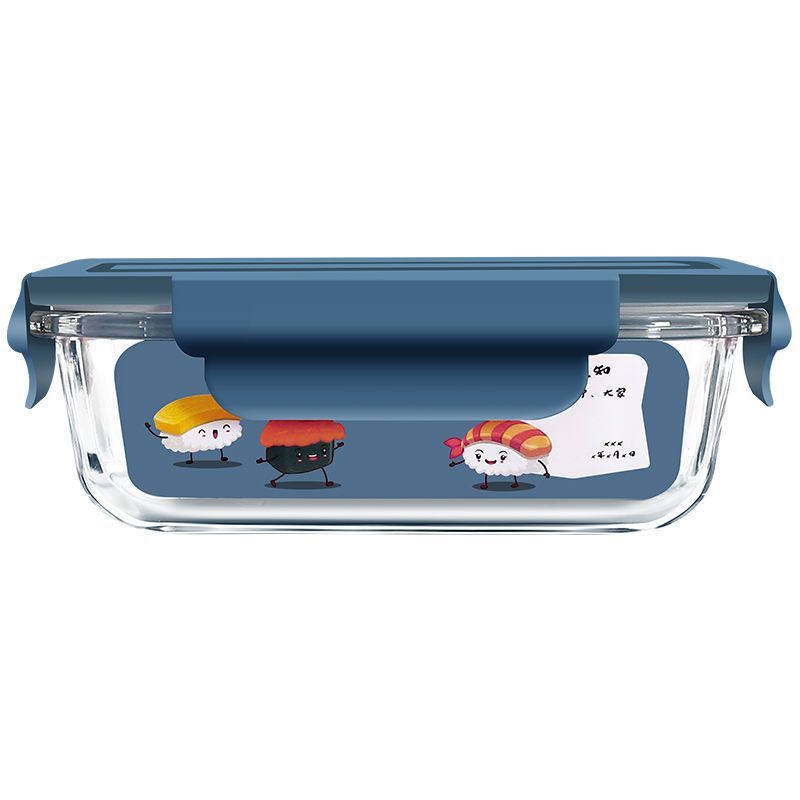 Microwave-Safe Glass Lunch Box Set with Leak-Proof Lid