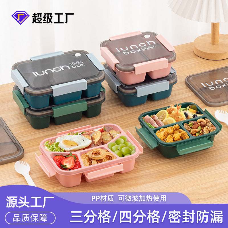 Children's & Students Divided Microwave Lunch Box with Lid