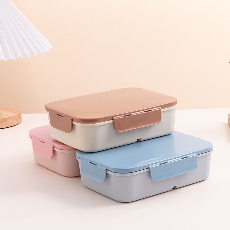 Flip-Top Compartment Microwave Lunch Box with Lid