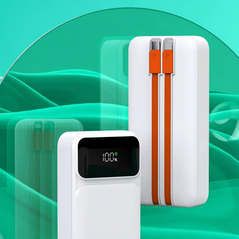 20000mAh 3C 66W PD27W Fast Charging Power Bank Display Charger