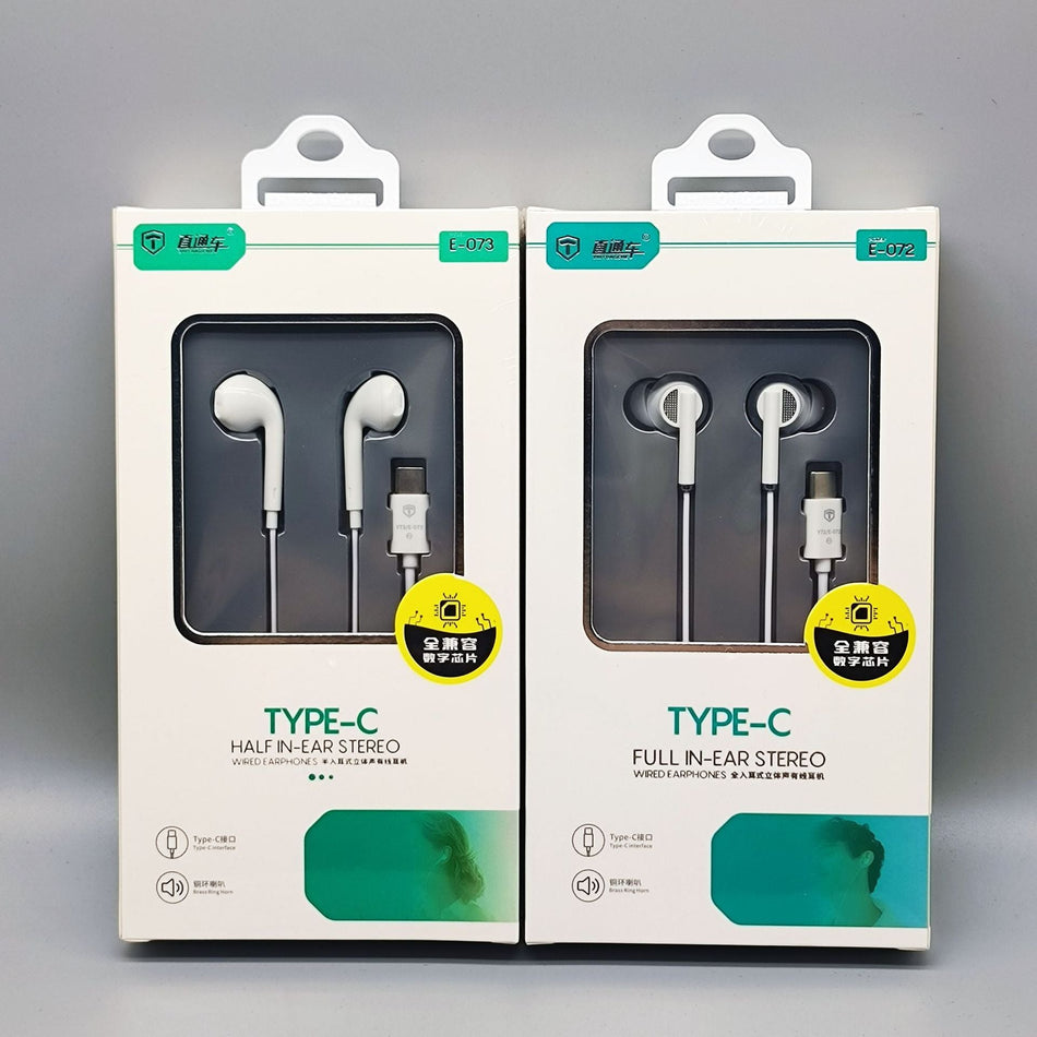 Type-C Digital Chip Plug & Play Earphones for Huawei OPPO Vivo