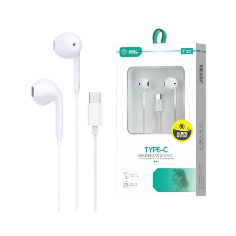 Type-C Digital Chip Plug & Play Earphones for Huawei OPPO Vivo