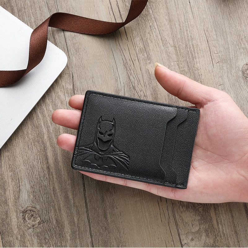 Men's Bat Design Short Wallet with Multi-Card Slots