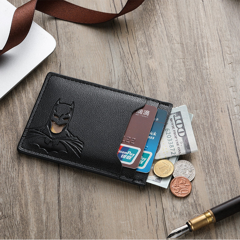 Men's Bat Design Short Wallet with Multi-Card Slots