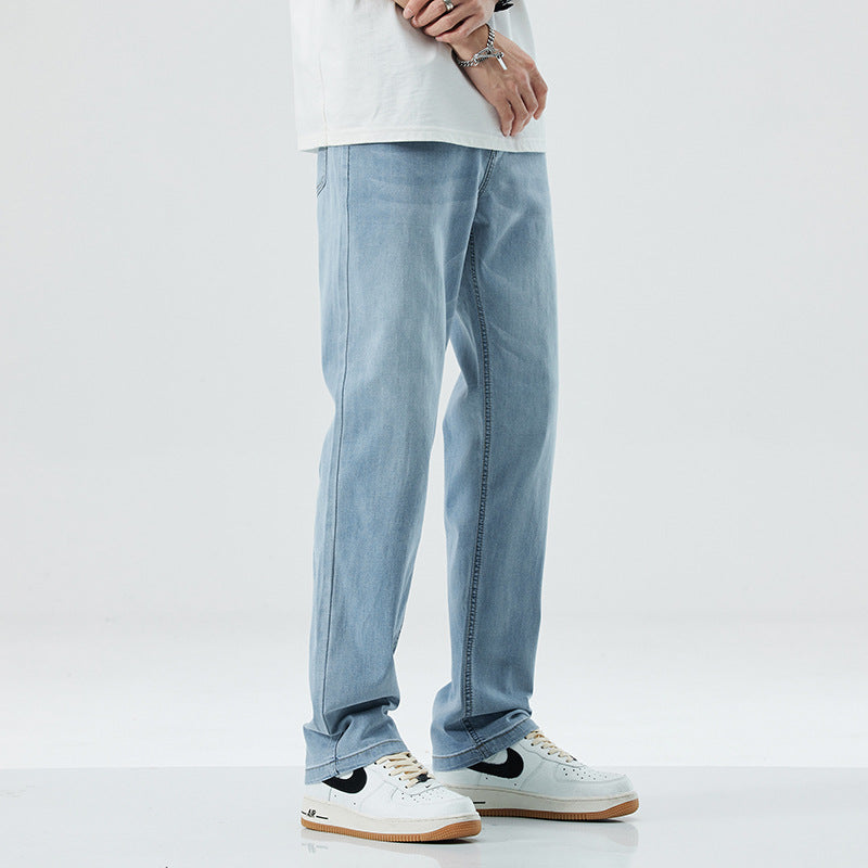 Men's Straight Loose Wide-Leg Casual Jeans