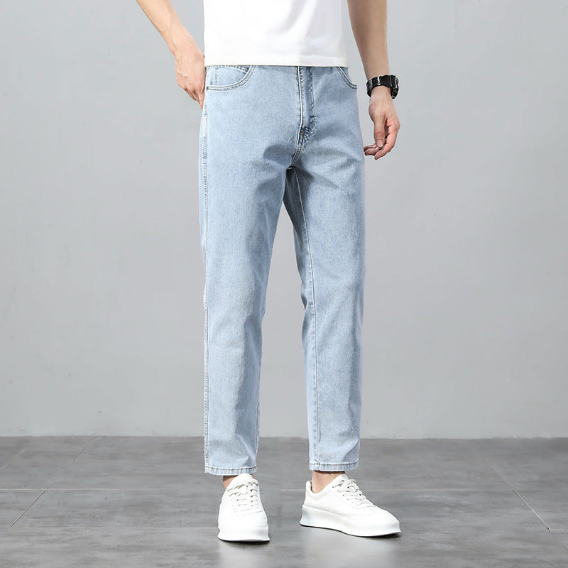 Men's Pure Cotton Vintage Straight-Leg Loose Jeans