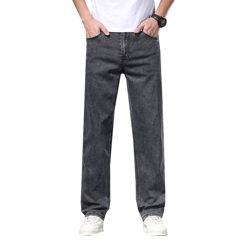 Men's Summer Thin Loose Straight-Leg Jeans