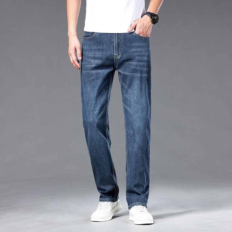 Men's American Style Loose Wide-Leg Summer Jeans