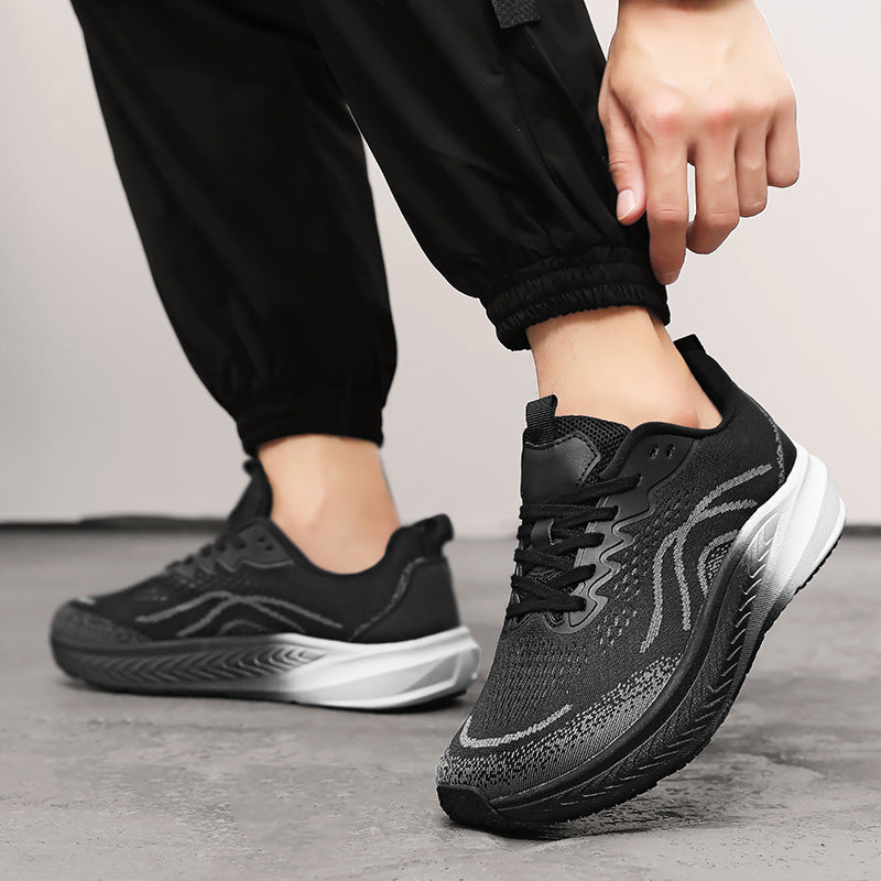 Men's Wide Toe Mesh Shock Absorbing Walking Shoes