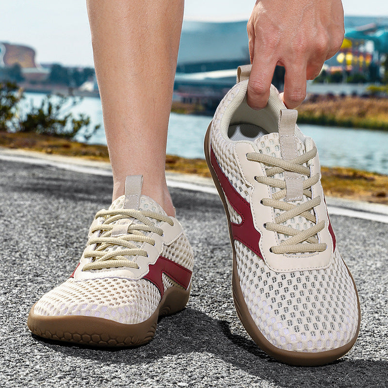 Men's Wide Toe Mesh Barefoot Sneakers Breathable Casual Shoes