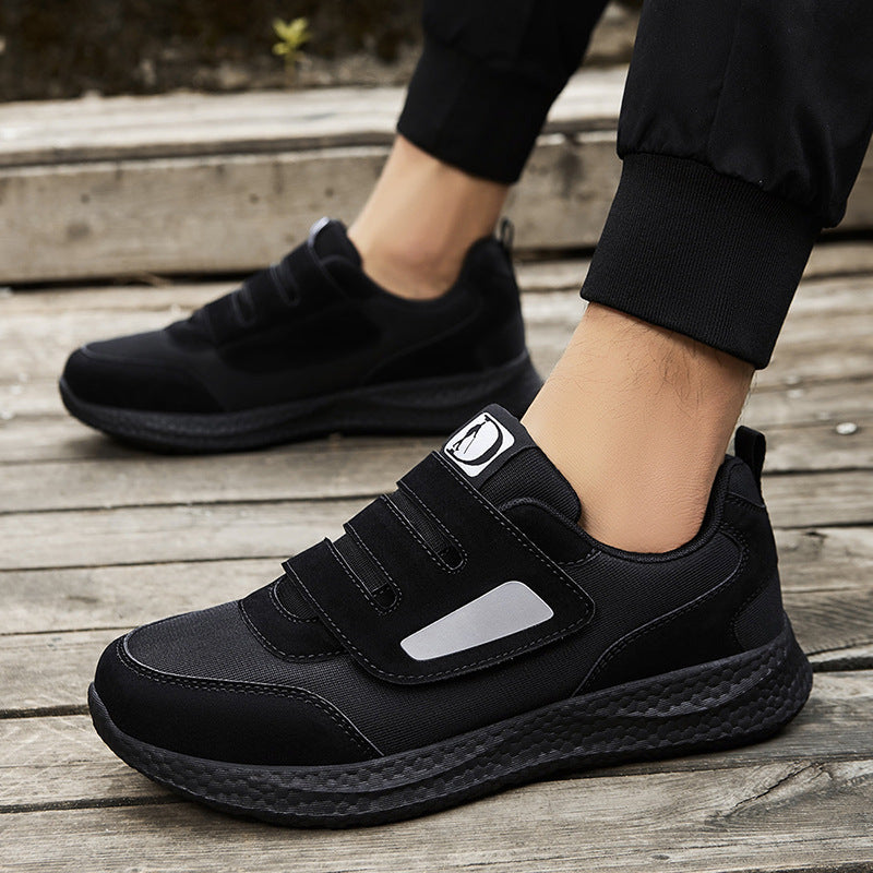 Men's Wide Fit Non-Slip Walking Shoes Soft Sole Casual Sneakers