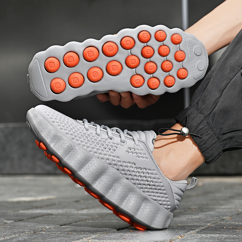 Unisex Fly-Knit Casual Sneakers Breathable Running Shoes