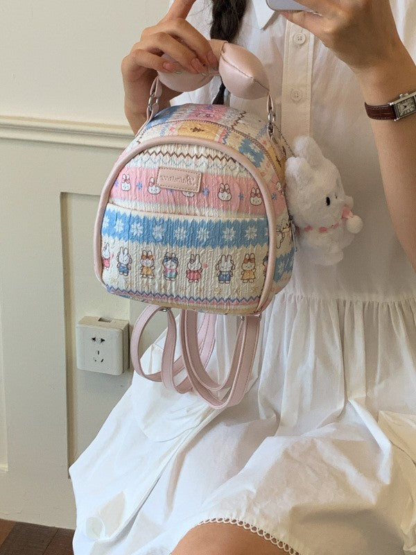 Korean Cartoon Kitten Mini Backpack for Girls