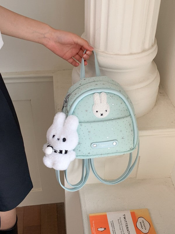 Mint Green Cartoon Mini Backpack for Girls