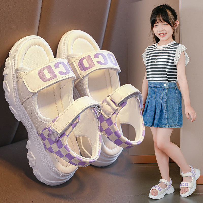 Girls Sports Open Toe Soft Sole Beach Sandals