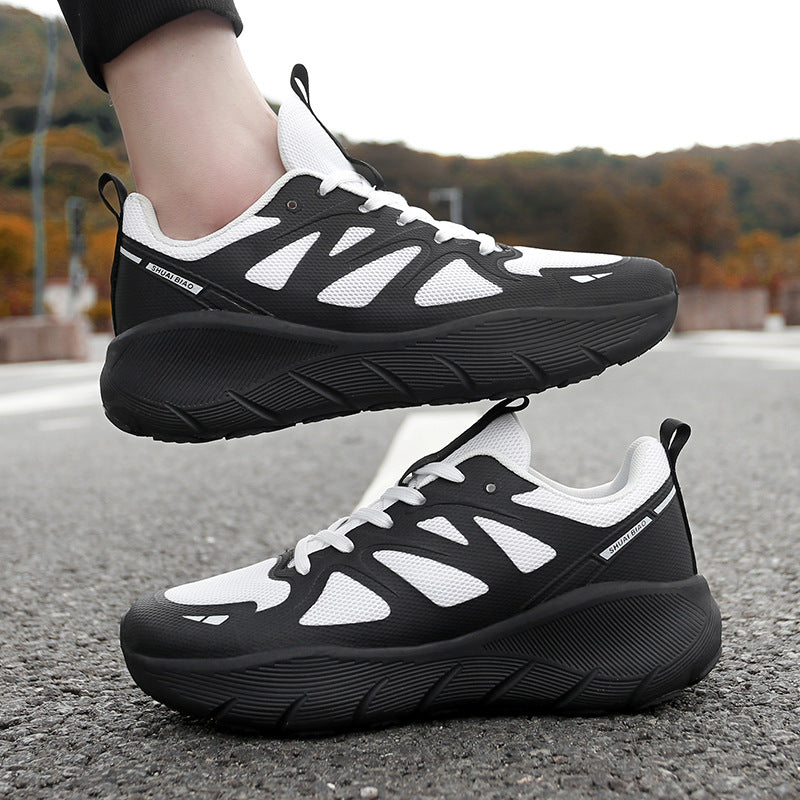 Unisex Thick Sole Casual Sneakers Shock Absorption Running Shoes