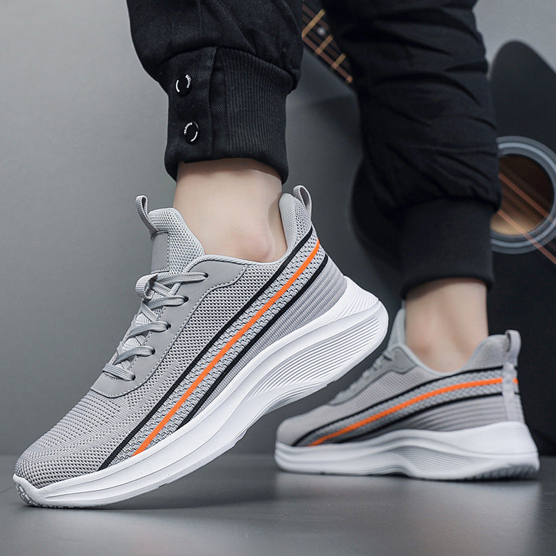 Men Large Size Breathable Casual Running Sports Shoes White
