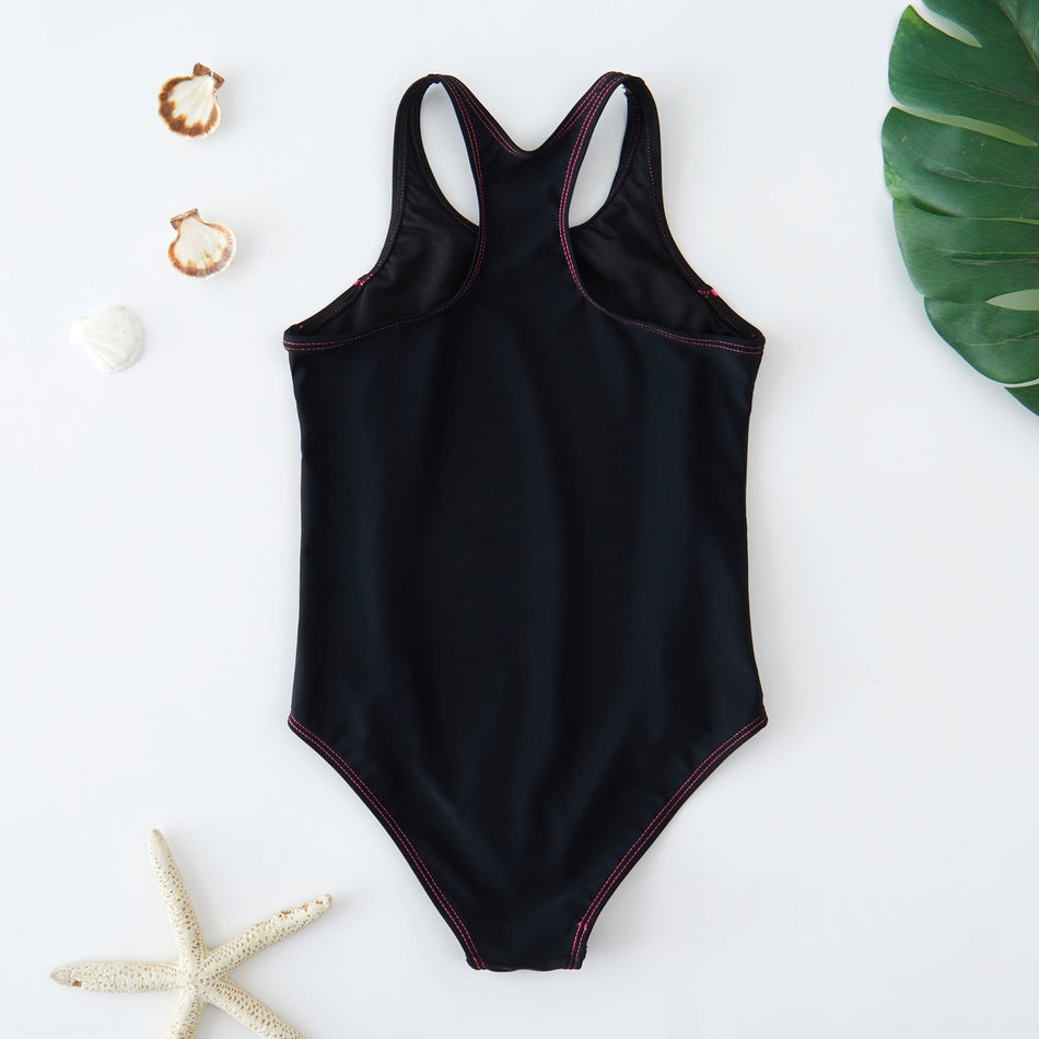 Kids One Piece Sports Swimsuit Quick Dry Sun Protection Swimwear