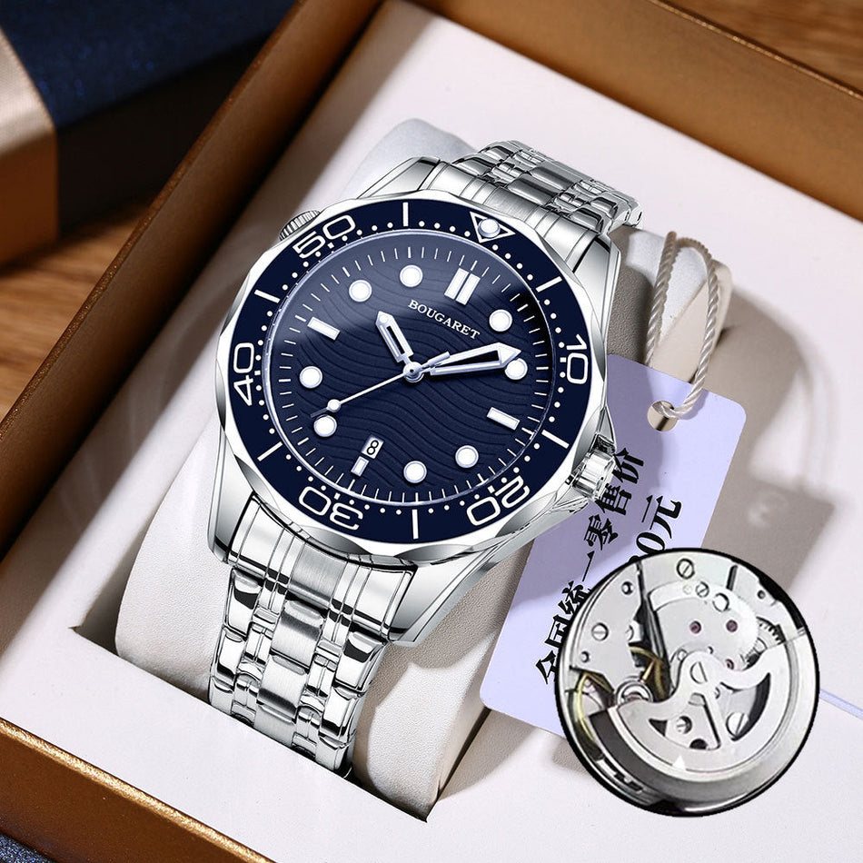 Men's Automatic Sports Watch with Calendar & Luminous Dial