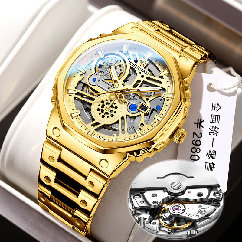 Men's Automatic Mechanical Sports Watch with Calendar