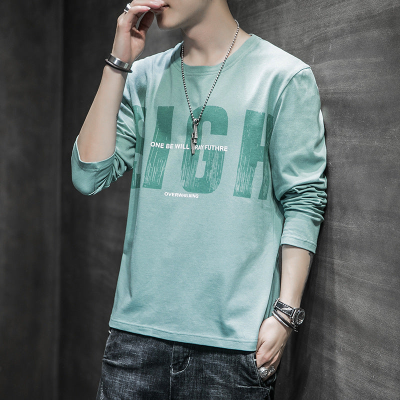 Men's Casual Long Sleeve Crew Neck T-Shirt