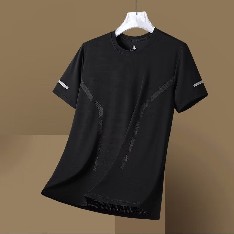 Men's Ice Silk Quick-Dry Loose Fit Sports T-Shirt