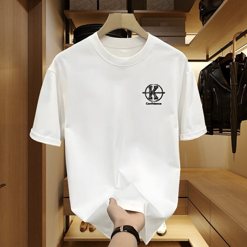 Men's Loose Fit Retro High Street Short Sleeve T-Shirt