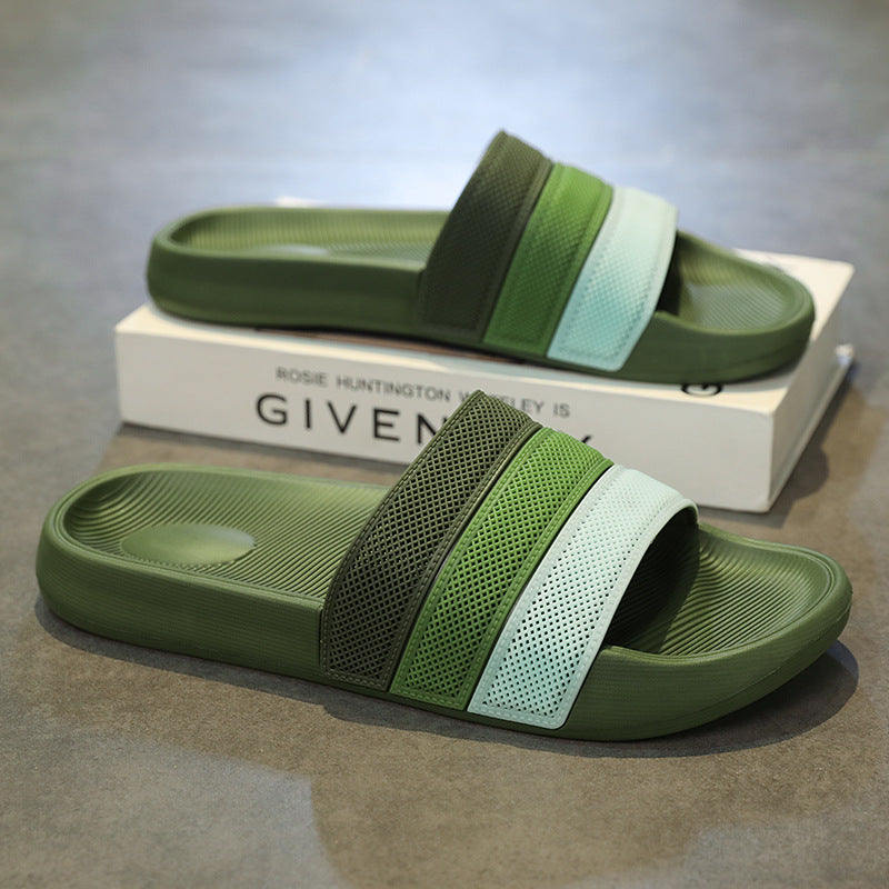 Men's Lightweight Slip-On Beach Slippers Non-Slip Outdoor Sandals