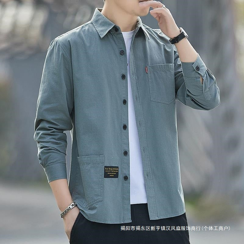 Men's Non-Iron Long Sleeve Casual Workwear Shirt