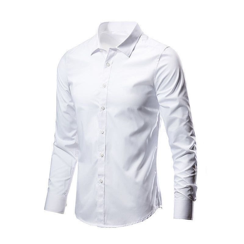 Men's Non-Iron Slim Fit Business Long Sleeve Shirt