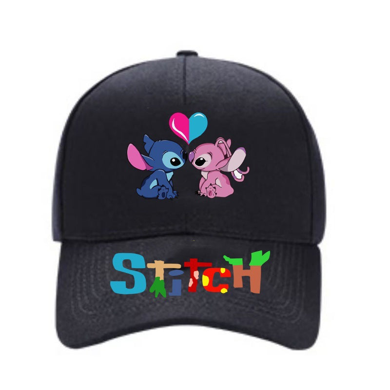 Stitch Cartoon Baseball Cap for Kids Unisex Outdoor Sun Hat