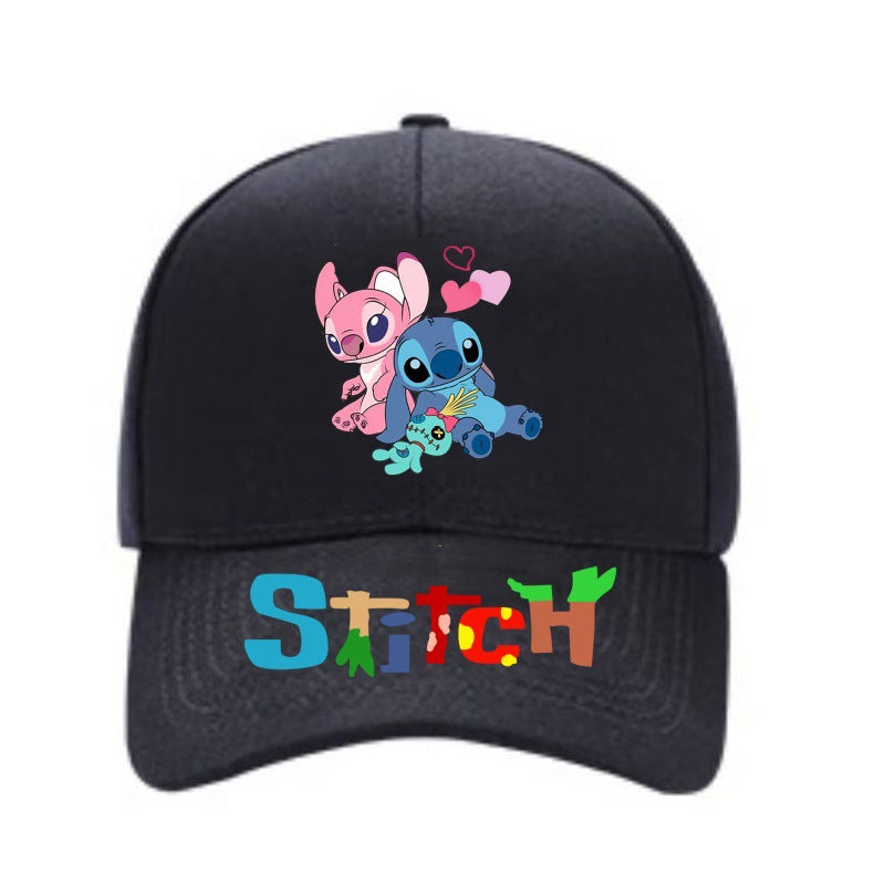 Stitch Cartoon Baseball Cap for Kids Unisex Outdoor Sun Hat