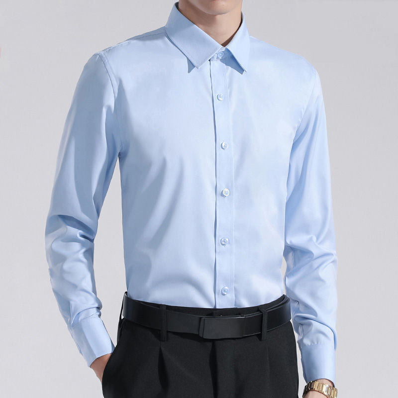 Men's Slim Fit Business Casual Long Sleeve Shirt