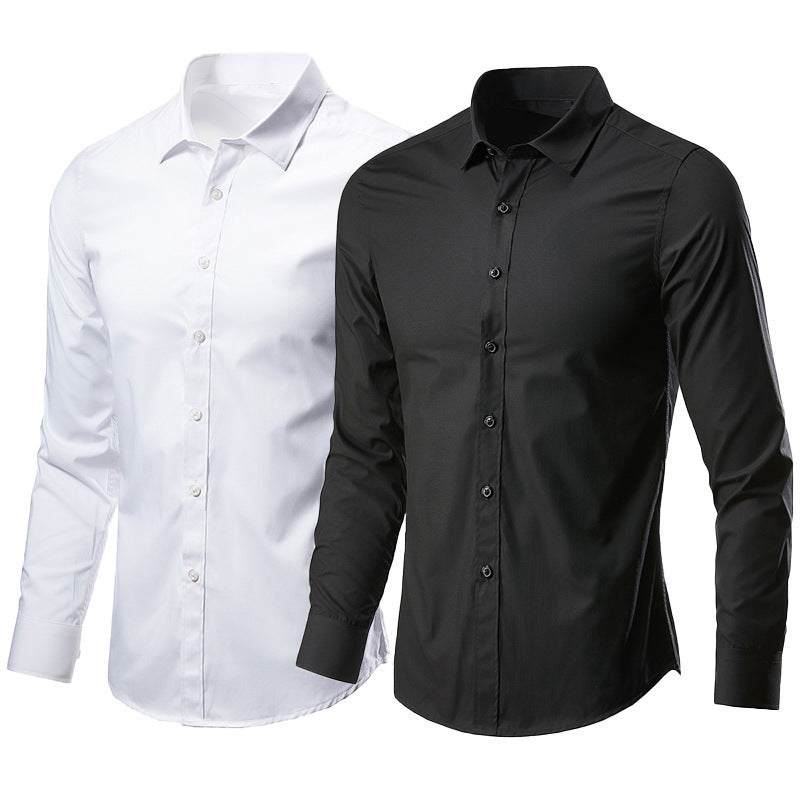 Men's Non-Iron Slim Fit Business Long Sleeve Shirt