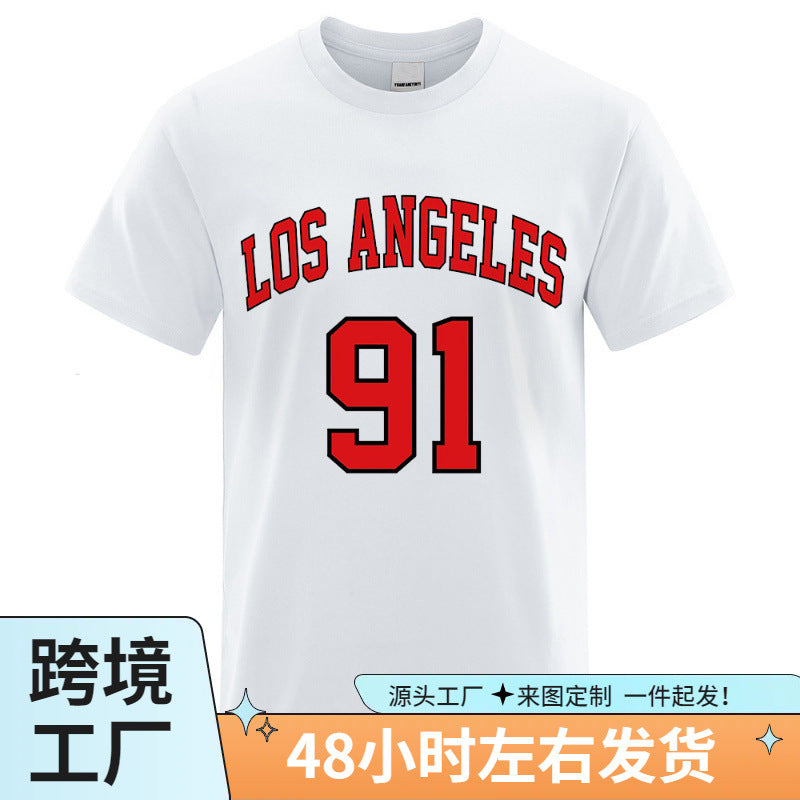 Los Angeles 91 Team Print Men's Short Sleeve T-Shirt
