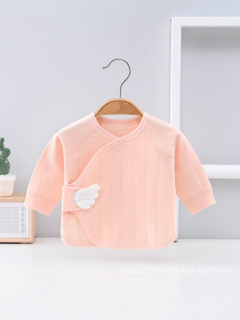 Baby Cotton Long Sleeve Belly-Protecting Romper