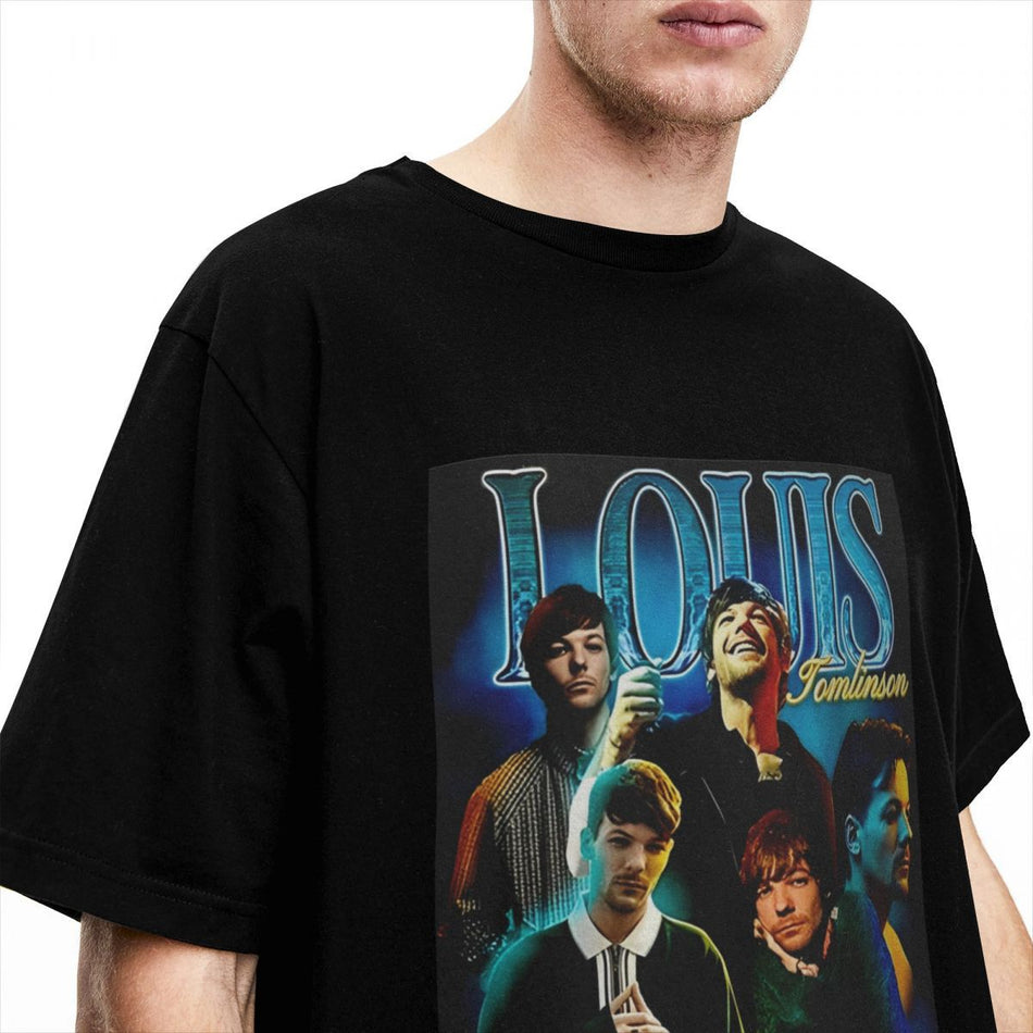 Louis Tomlinson Inspired Fan T-Shirt Unisex Casual Music Tee