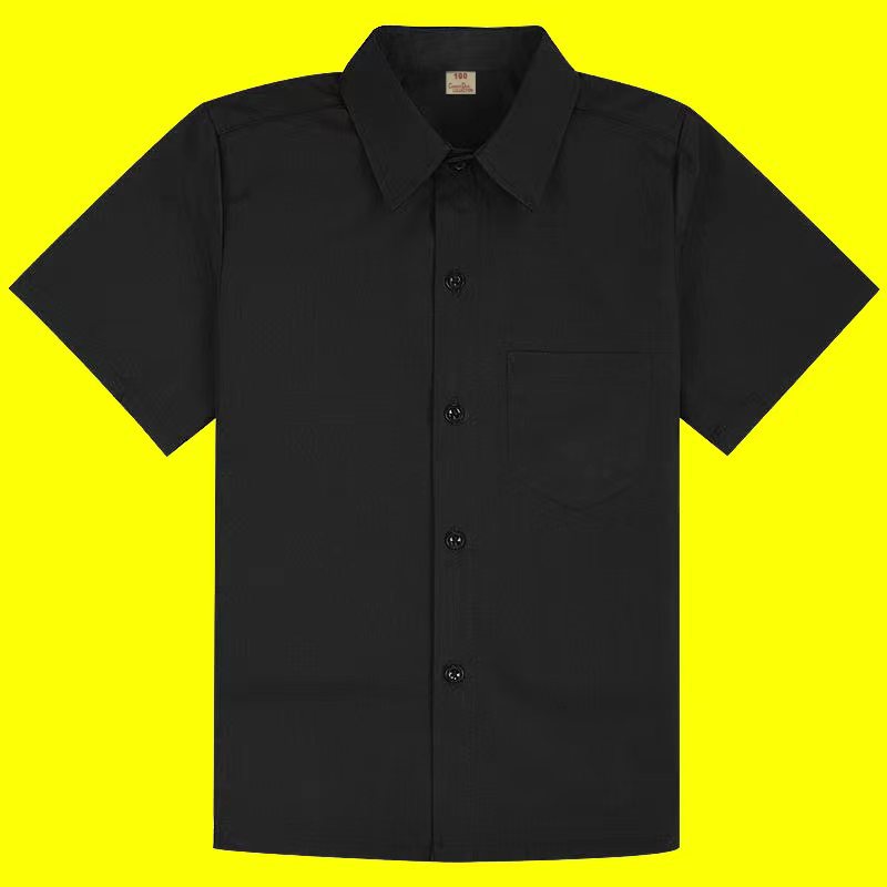 Boys Black Short Sleeve Shirt