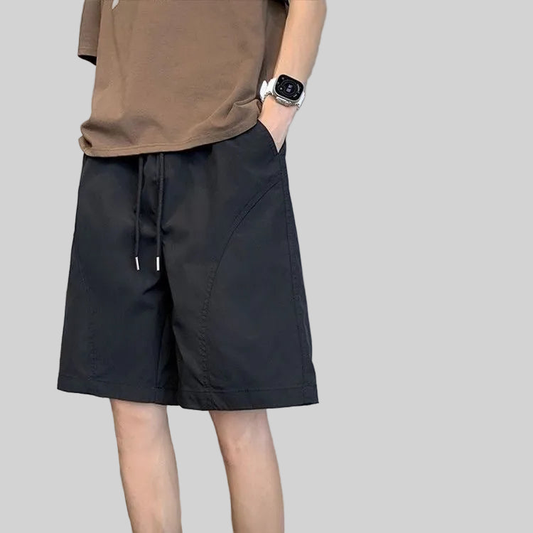 Men's Ice Silk Quick-Dry Straight Fit Beach Shorts