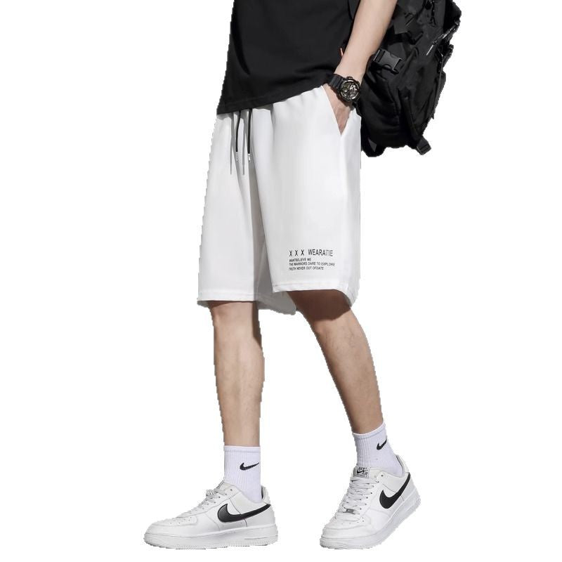 Men's Plus Size Ice Silk Quick-Dry Sports Shorts