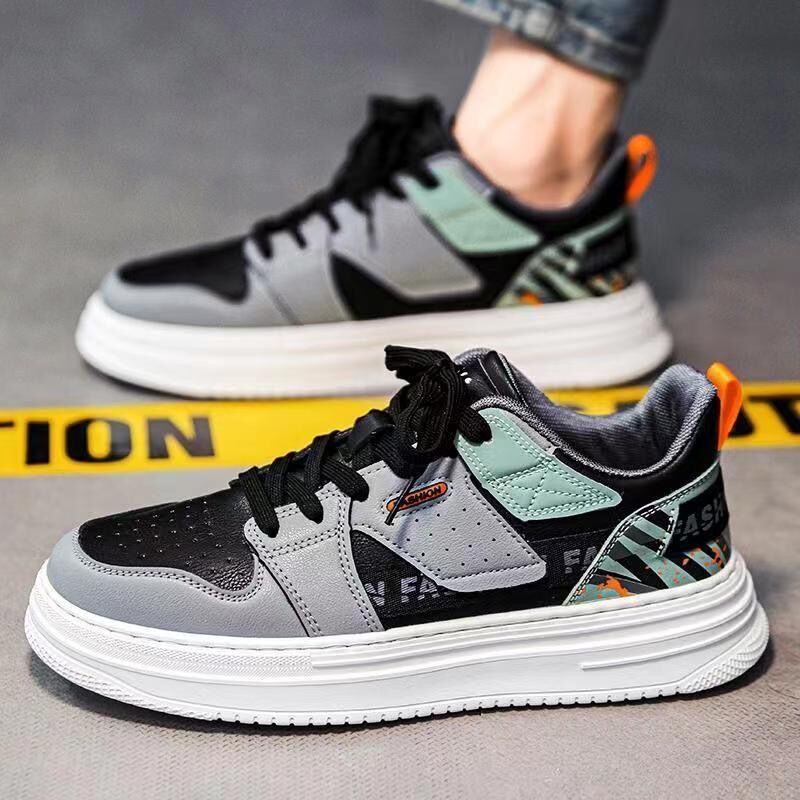 Men's Korean Style Breathable Thick Sole Casual Sneakers